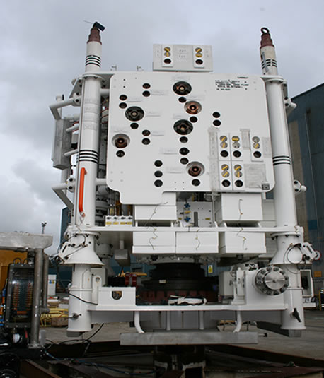 Shell Gannet platform during an Eswell engineered subsea well intervention operation